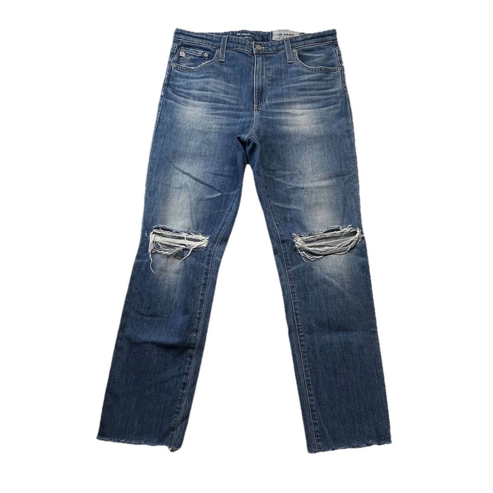 AG Adriano Goldschmied Jeans Womens 31R The Isabelle High Rise Straight Crop